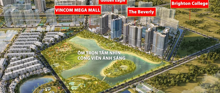 Căn hộ The Beverly hướng Tây Nam, diện tích 28.6m²