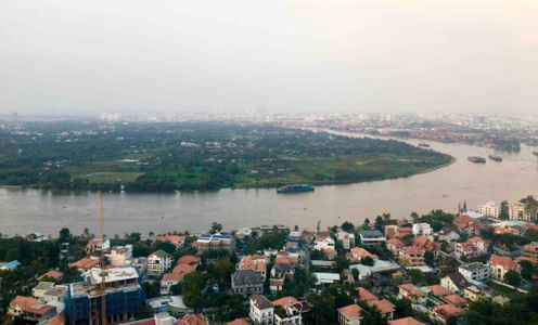 Căn hộ Masteri Thảo Điền, Quận 2 Căn hộ Masteri Thảo Điền tầng 40 ban công rộng đón gió mát mẻ.