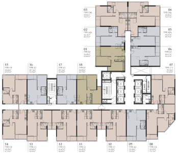  Căn hộ Astral City hướng ban công đông nam không có nội thất diện tích 70m²