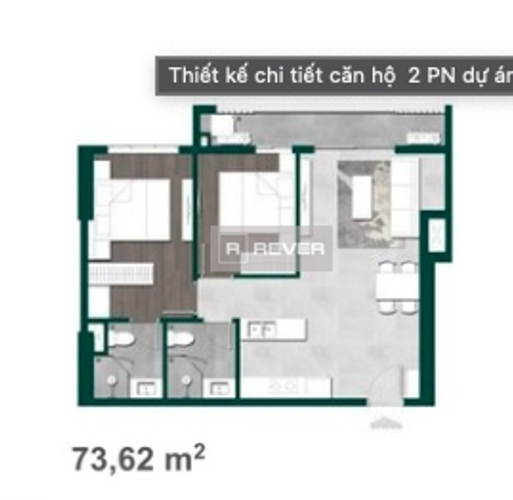  Căn hộ Lavita Thuận An không có nội thất diện tích 70m².