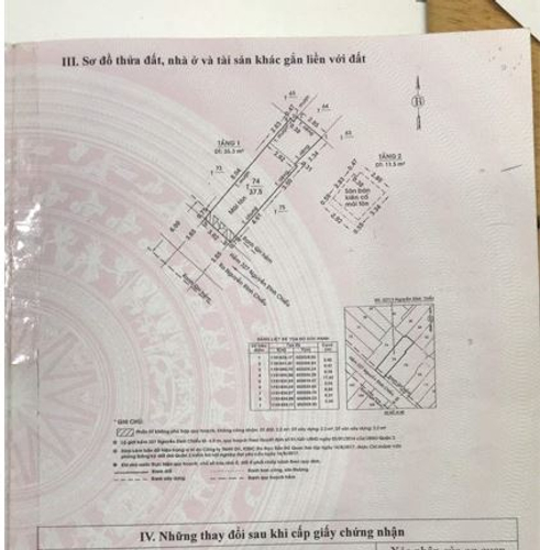 Nhà phố Quận 3 Nhà phố thiết kế 1 trệt, 2 lầu và sân thượng, cửa hướng Tây Nam.