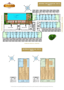  Office-tel THE PEGASUITE 2 nội thất cơ bản diện tích 28m².