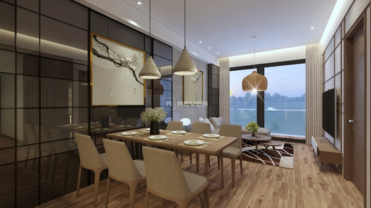  Căn hộ Mizuki Park hướng ban công tây bắc không có nội thất diện tích 71m².