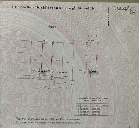 Nhà phố Quận Gò Vấp Nhà phố đường Phan huy Ích diện tích 39.9m2, khu dân cư sầm uất.