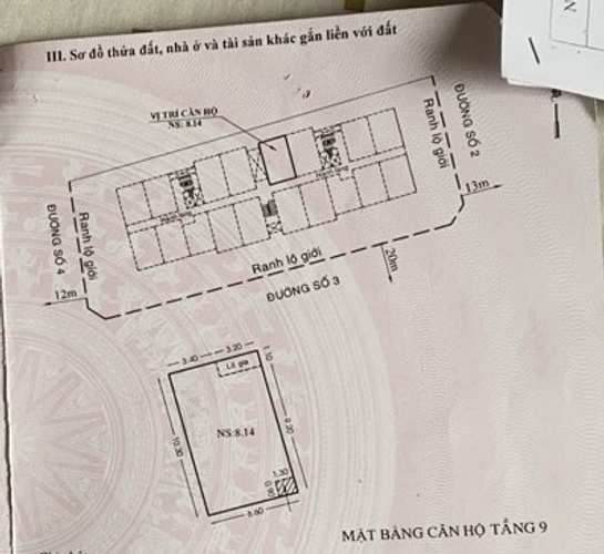  Căn hộ Chung cư Bông Sao tầng 9, view căn hộ nội khu yên tĩnh.