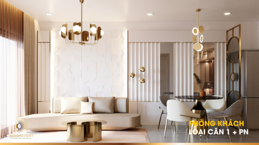  Căn hộ Moonlight Centre Point hướng ban công đông bắc nội thất cơ bản diện tích 65.7m²