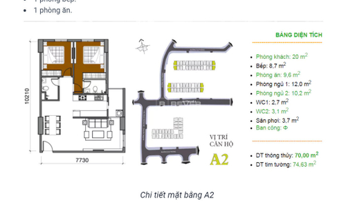  Căn hộ Chung cư Bộ Công An hướng ban công tây bắc đầy đủ nội thất diện tích 74m²