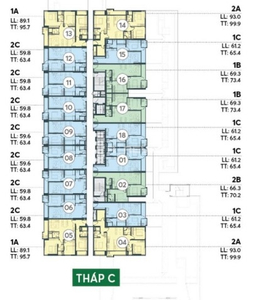  Căn hộ MT Eastmark City hướng ban công đông nội thất cơ bản diện tích 69.3m²