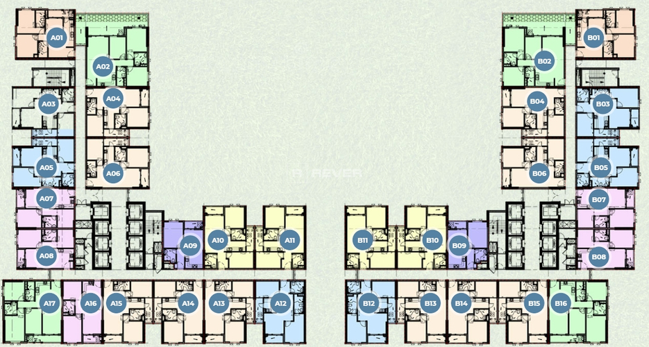  Căn hộ HT Pearl nội thất cơ bản diện tích 55.82m².