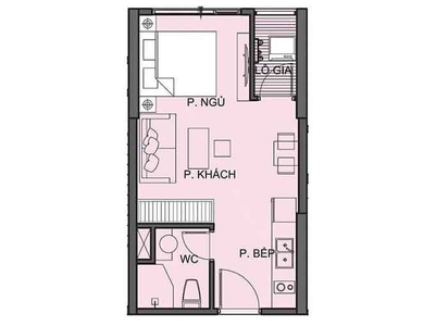  Căn hộ Studio Vinhomes Grand Park hướng ban công tây bắc không có nội thất diện tích 31.8m²