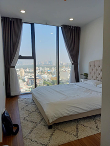 phòng ngủ căn hộ Eco Green Quận 7 Căn hộ Eco Green Saigon tầng 14 đầy đủ nội thất, tiện ích đa dạng.