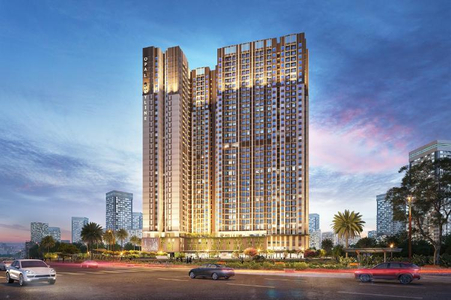  Căn hộ Opal Skyline hướng ban công tây bắc không có nội thất diện tích 60.64m²