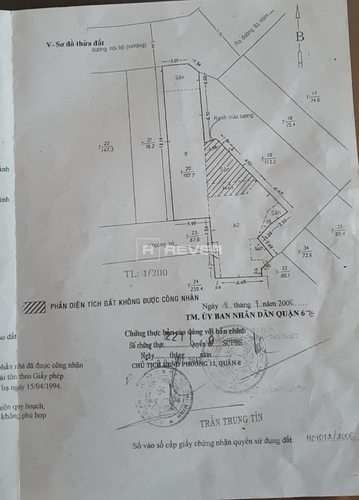  Nhà phố Đường Cư Xá Phú Lâm B 2 tầng diện tích 132.8m² hướng bắc pháp lý sổ hồng.