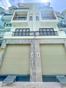 Nhà phố Quận Bình Tân Nhà phố thiết kế 1 trệt, 3 lầu và sân thượng, giáp khu Tên Lửa sầm uất.