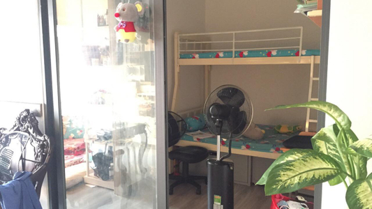 phòng khách + phòng ngủ căn hộ ViVa Riverside Căn hộ Viva Riverside tầng 6 bàn giao đầy đủ nội thất.