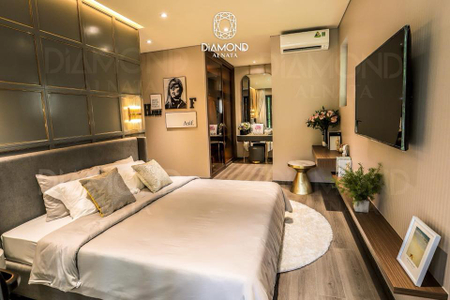 Căn hộ Diamond Alnata, Quận Tân Phú Căn Hộ Diamond Alnata thiết kế 3 phòng ngủ, không có nội thất.