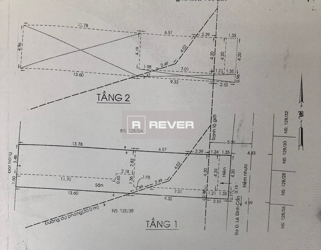  Nhà phố Đường Lê Đình Cẩn 2 tầng diện tích 128.4m² hướng đông nam pháp lý sổ hồng