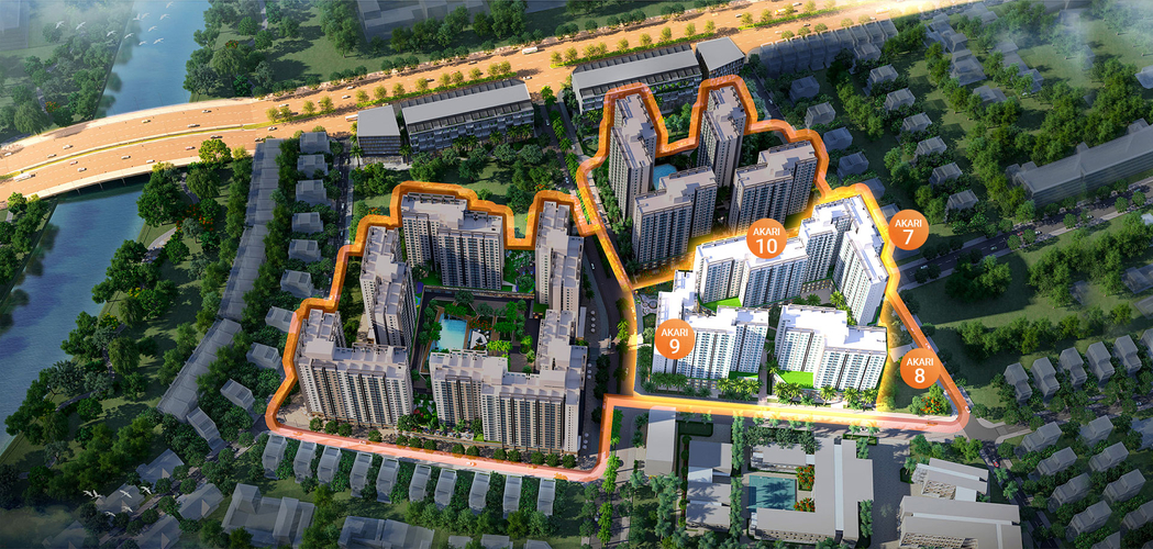 Căn hộ Akari City, Quận Bình Tân Căn hộ Akari City nội thất cơ bản diện tích 84m²