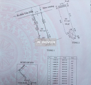 Bản vẽ Bán nhà phố hẻm đường Bến Vân Đồn, phường 5, quận 4, diện tích đất 26.7m2, diện tích sử dụng 49.8m2