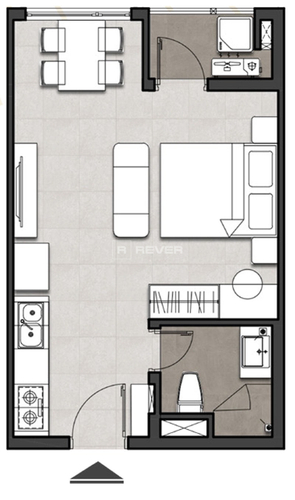  Căn hộ Studio Moonlight Centre Point hướng ban công nam nội thất cơ bản diện tích 34m²