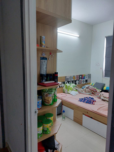 phòng ngủ căn hộ Topaz City Căn hộ Topaz City tầng 5 thiết kế 2 phòng ngủ, đầy đủ nội thất.