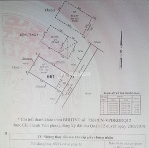  Nhà phố Đường Thạnh Lộc 26 3 tầng diện tích 52.4m² hướng đông nam pháp lý sổ hồng.