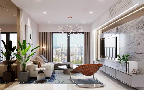  Căn hộ Moonlight Centre Point hướng ban công tây nội thất cơ bản diện tích 35.98m²