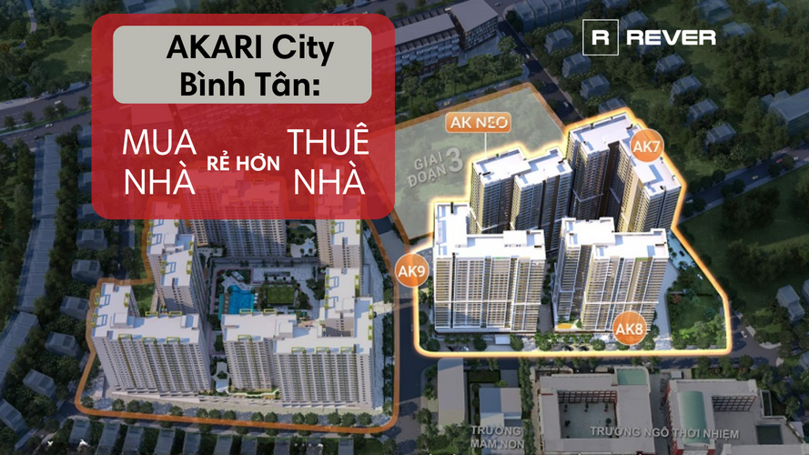 Akari City Bình Tân: Mua nhà rẻ hơn thuê nhà
