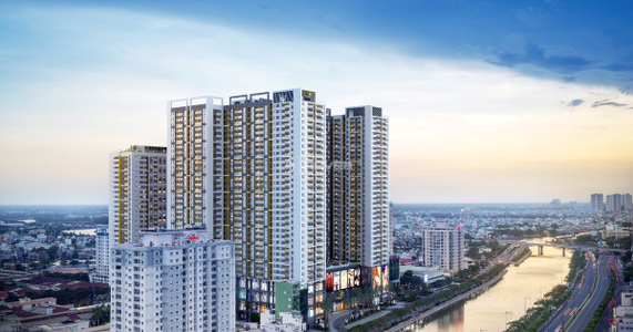  Căn hộ The Gold View hướng ban công tây nam nội thất cơ bản diện tích 71.5m².