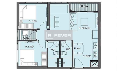  Căn hộ Vinhomes Grand Park không có nội thất diện tích 69.5m².
