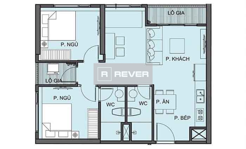 Căn hộ Vinhomes Grand Park không có nội thất diện tích 69.5m².