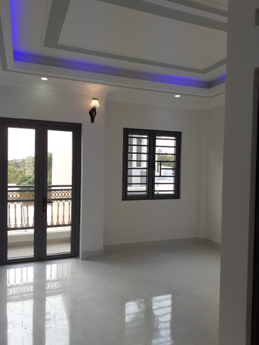 Nhà phố Huyện Nhà Bè Nhà phố thiết kế 1 trệt, 2 lầu và sân thượng, diện tích 55m2 rộng thoáng.