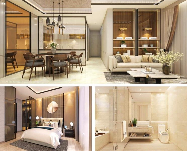  Căn hộ The Ascentia không có nội thất diện tích 48.84m².