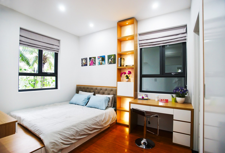 Nhà mẫu căn hộ Saigon Intela Căn hộ Saigon Intela tầng 24 nội thất cơ bản, tiện ích đa dạng.