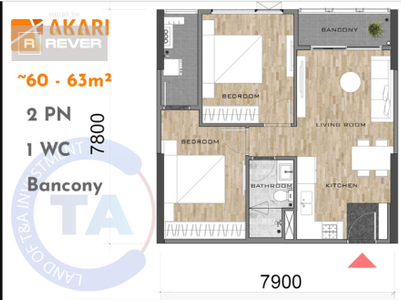  Căn hộ Akari City view hồ bơi mát mẻ, nội thất cơ bản.