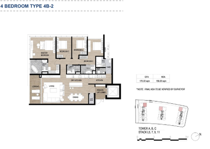  Căn hộ The Metropole Thủ Thiêm tầng trung diện tích 170.22m2.