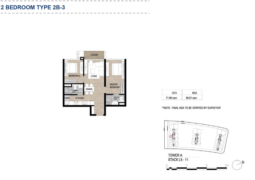 Căn hộ The Metropole Thủ Thiêm hướng ban công tây nam nội thất cơ bản diện tích 71.98m²