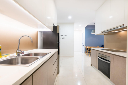  Căn hộ Masteri Millennium hướng ban công đông nam đầy đủ nội thất diện tích 74.11m²