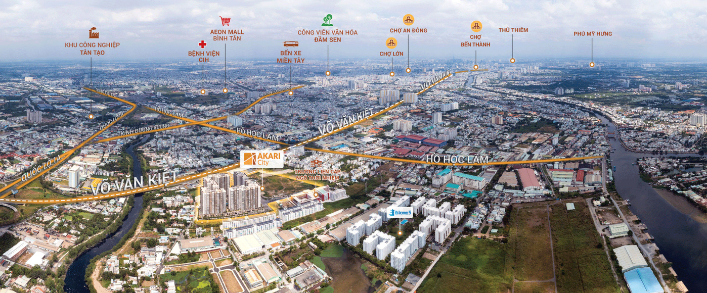 Tiện ích phát triển xung quanh dự án Akari City.gif