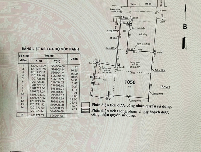  Đất nền Đường Tân Thới Hiệp 9 diện tích 961.5m² pháp lý sổ hồng.