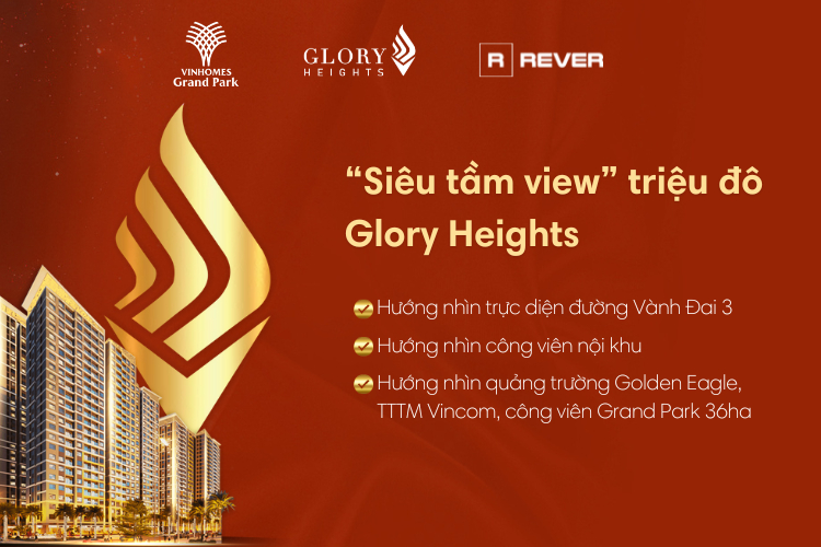 Glory Heights sở hữu tầm view “triệu đô” nhờ thiết kế ban công kính tràn