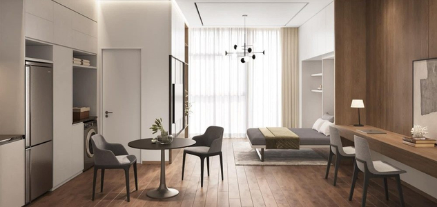  Căn hộ Astral City hướng ban công tây nam nội thất cơ bản diện tích 70m².