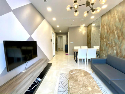 Officetel Vinhomes Golden River, Quận 1 Officetel Vinhomes Golden River tầng cao có 1 phòng ngủ, đầy đủ nội thất.