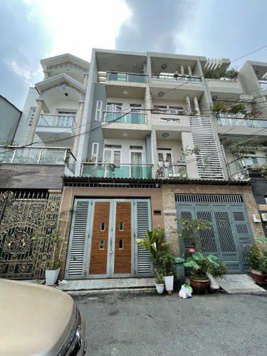 Nhà phố Quận Gò Vấp Nhà phố thiết kế 1 trệt, 2 lầu và sân thượng, diện tích 56.6m2.