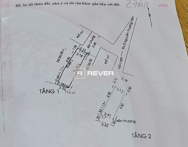  Nhà phố Đường Nguyễn Thượng Hiền 2 tầng diện tích 22m² hướng đông bắc pháp lý sổ hồng.