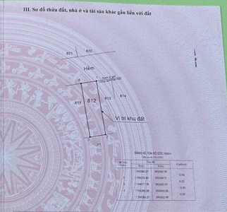 Đất nền Quận Bình Tân Đất nền diện tích 56m2 hẻm rộng 7m thông thoáng, có sổ hồng riêng.