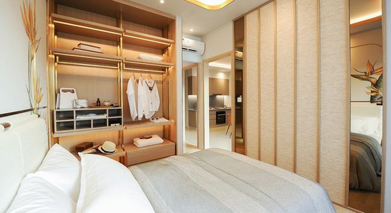  Căn hộ Westgate hướng ban công đông nam không có nội thất diện tích 69.72m².