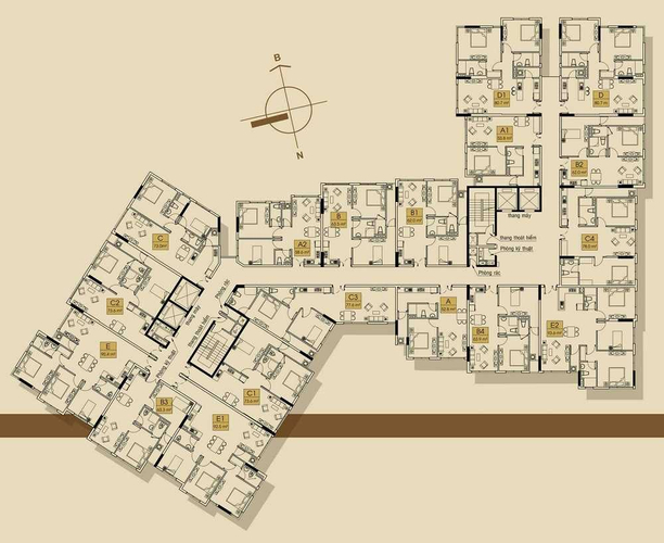  Căn hộ Phú Gia Hưng Apartment tầng 6 diện tích 63m2, nội thất cơ bản.