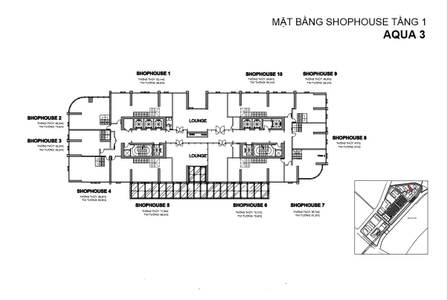 Shophosue Vinhomes Golden River, Quận 1 Shophosue Vinhomes Golden River diện tích 116m2, bàn giao thô.
