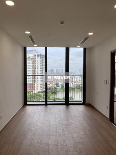 phòng khách căn hộ Ecogreen Saigon Căn hộ Eco Green SaiGon tầng 14 có 3 phòng ngủ, không có nội thất.